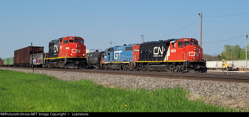 CN 9626 GTW 4911 CN 9530